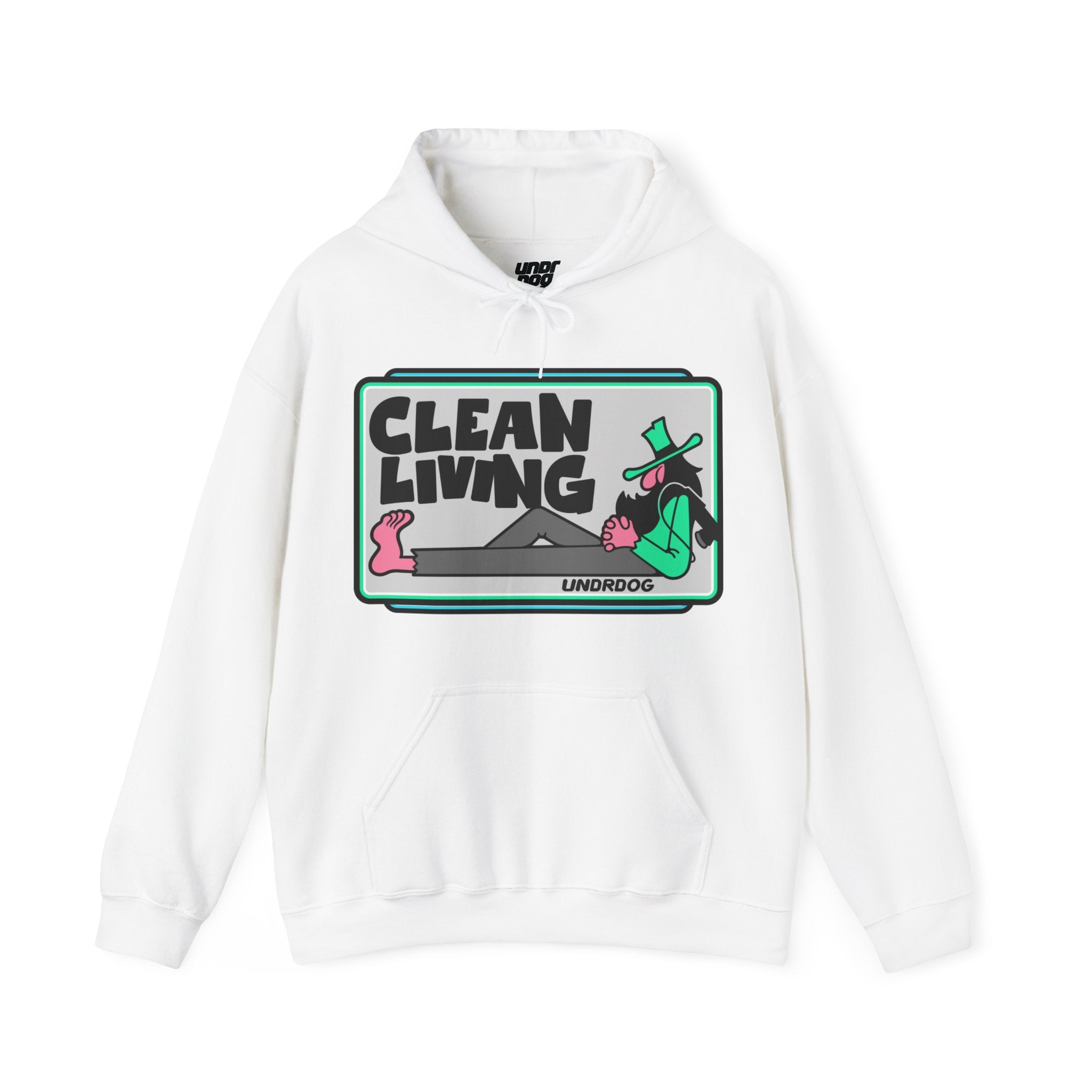 8230064858826388739_2048.jpg - Clean Living by Undrdog v2 Polisher Heavy Blend™ Hooded Sweatshirt - Undrdog Surface Products