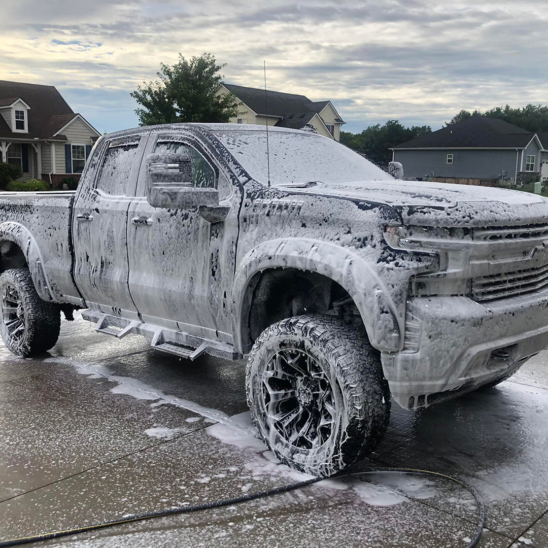 undrdog-soap-on-truck_d8df8430-27f6-422b-9720-58c51fc7d2b9.jpg - Midnight Black Car Soap: Because Dark Cars Don't Need Special Treatment! - Undrdog Surface Products