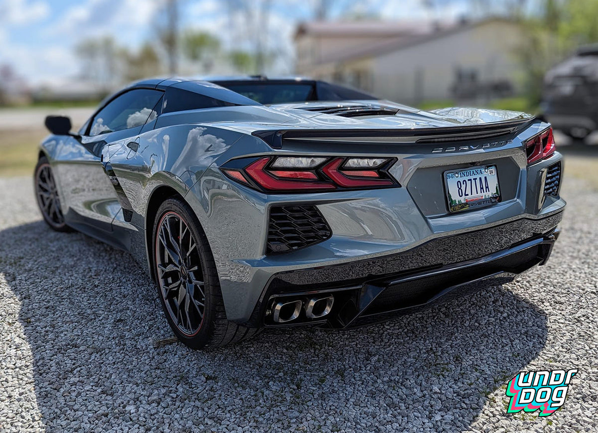 Ceramic coated Corvette with a deep glossy finish