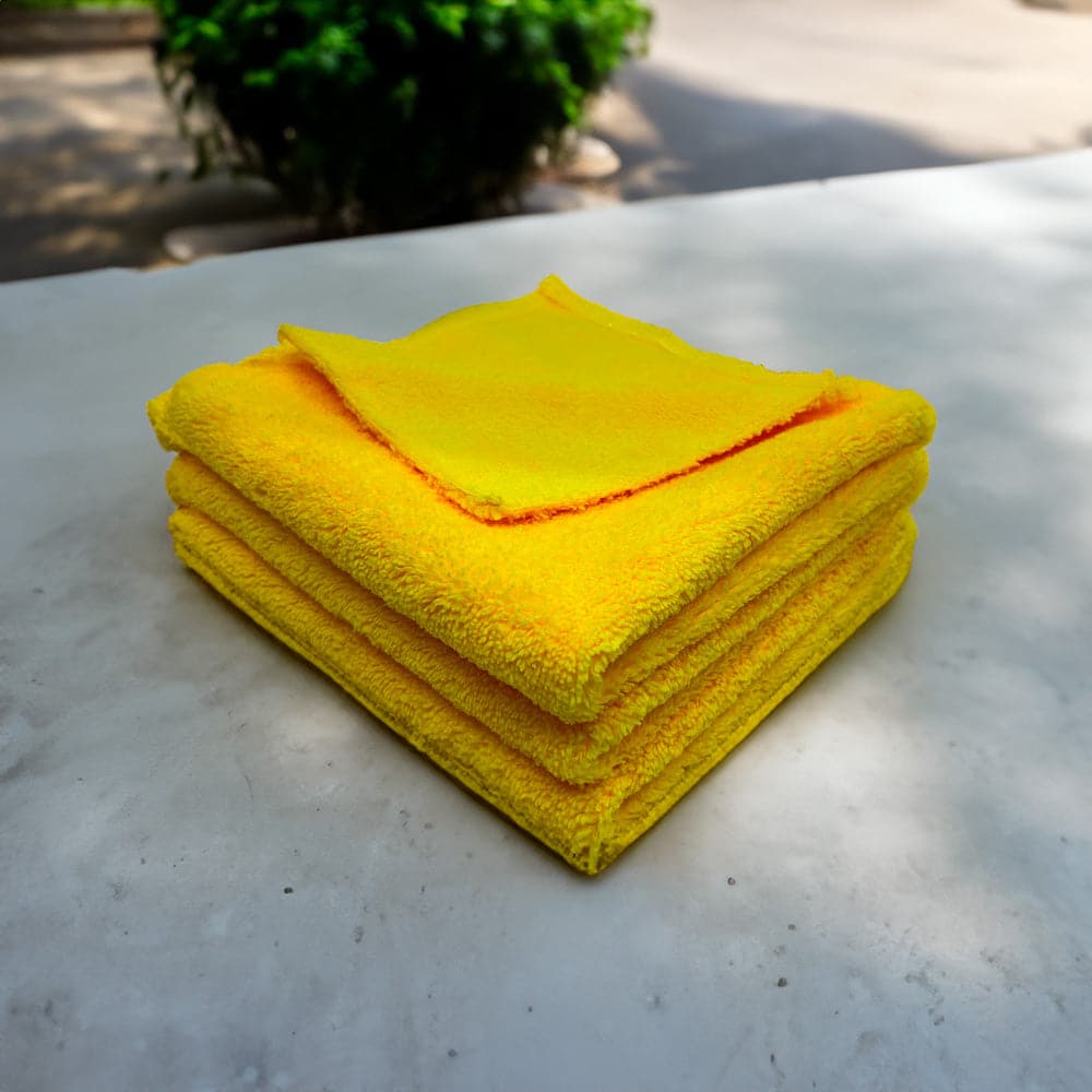 yellow.jpg - Economy Double-Sided Yellow Towel 3 Pack - Undrdog Surface Products